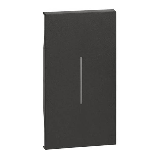Cover Illuminabile Per Comando 2 Moduli Nera Living Now BTICINO - KG01M2