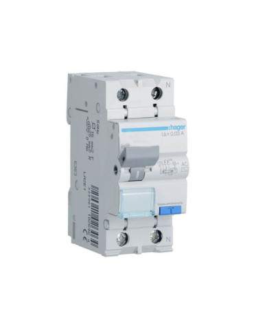 Interruttore Magnetotermico Automatico Differenziale 1p+N 25A C 4.5Ka 30Ma AC 2M HAGER - ADC825H