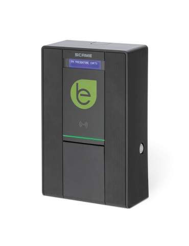 Stazione Di Ricarica Veicoli Smart Wall Box Colonnina Elettrica Con Display 1 Presa Tipo 2 BE-W 7,4KW PM SCAME - 205.W23-B0
