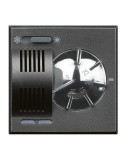 Termostato Ambiente Elettronico Con Commutatore Estate/Inverno 2 Posti 230V Axolute Scuro BTICINO - HS4442