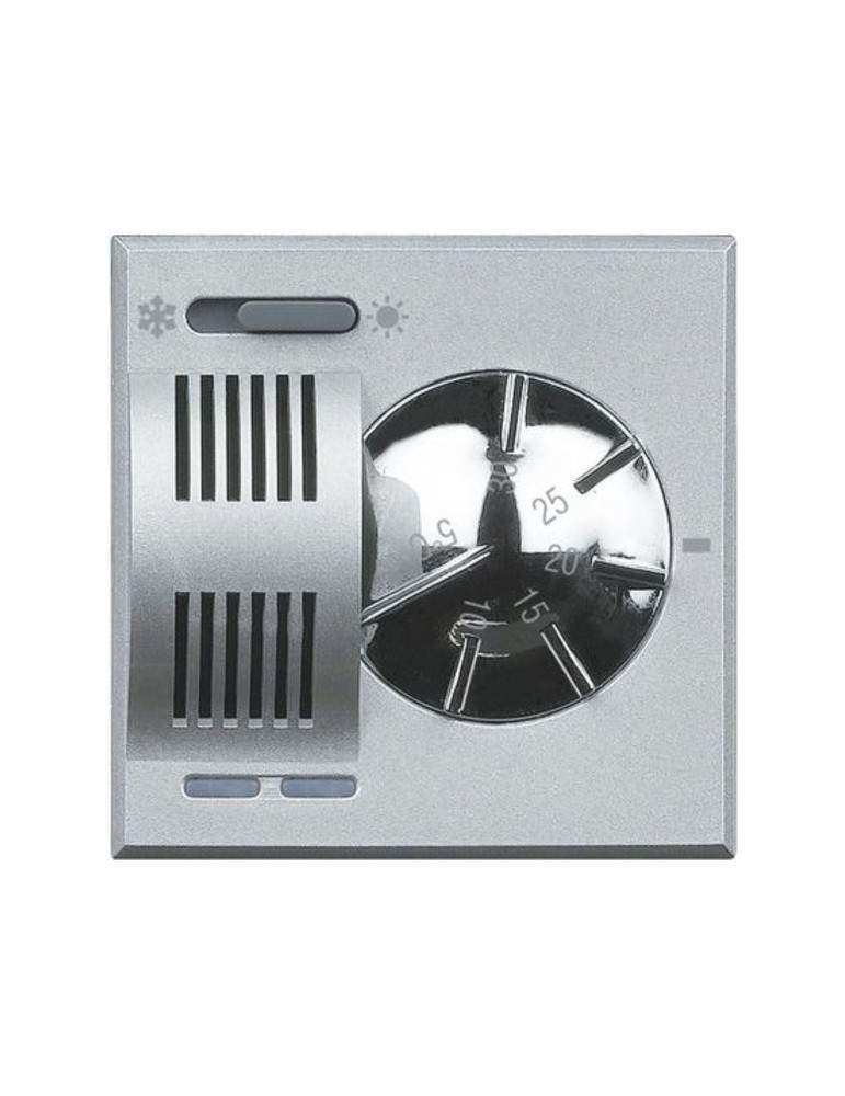 Termostato Ambiente Elettronico Con Commutatore Estate/Inverno 2 Posti 230V Axolute Chiaro BTICINO - HC4442