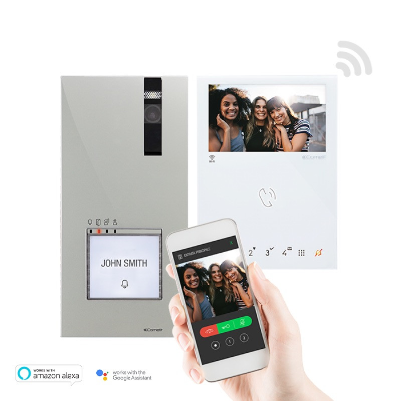 Kit Video Quadra E Mini Handsfree Vivavoce Wifi 2 Fili COMELIT - 8451V
