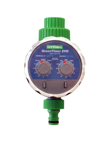 Centralina Per Irrigazione Programmatore Automatico Da Esterno A Rubinetto Green Timer Evo IRRITEC - IGGTE1250