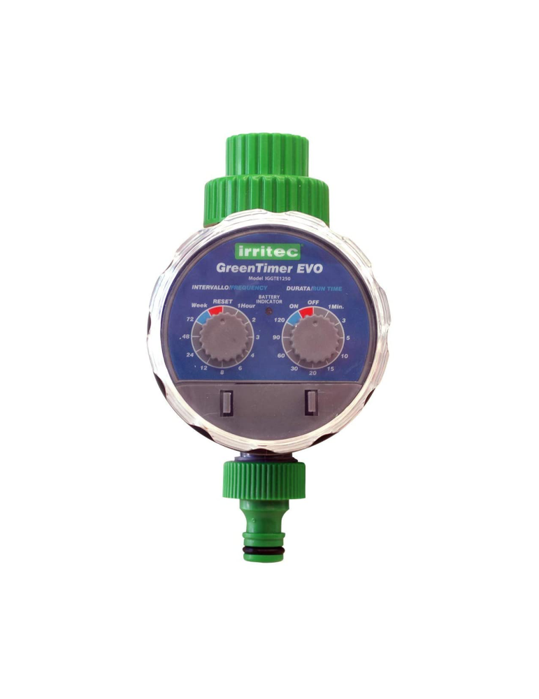 Centralina Per Irrigazione Programmatore Automatico Da Esterno A Rubinetto  Green Timer Evo IRRITEC - IGGTE1250