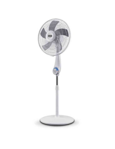 Ventilatore Da Terra A Piantana QUIET 40 Bianco Silenzioso Con Telecomando CFG - EV094