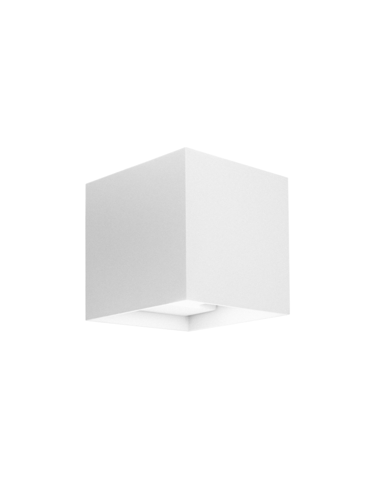 Applique LED Da Muro Quadrata Interno/Esterno Alluminio Bianco 2x5W Marbella Squared Shot BOT LIGHTING - MARBELLA10BQK