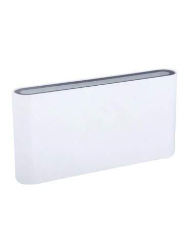 Applique LED Da Muro Rettangolare In Alluminio Bianco 2x6W Alicante Doppia Luce Shot BOT LIGHTING - ALICANTE10B