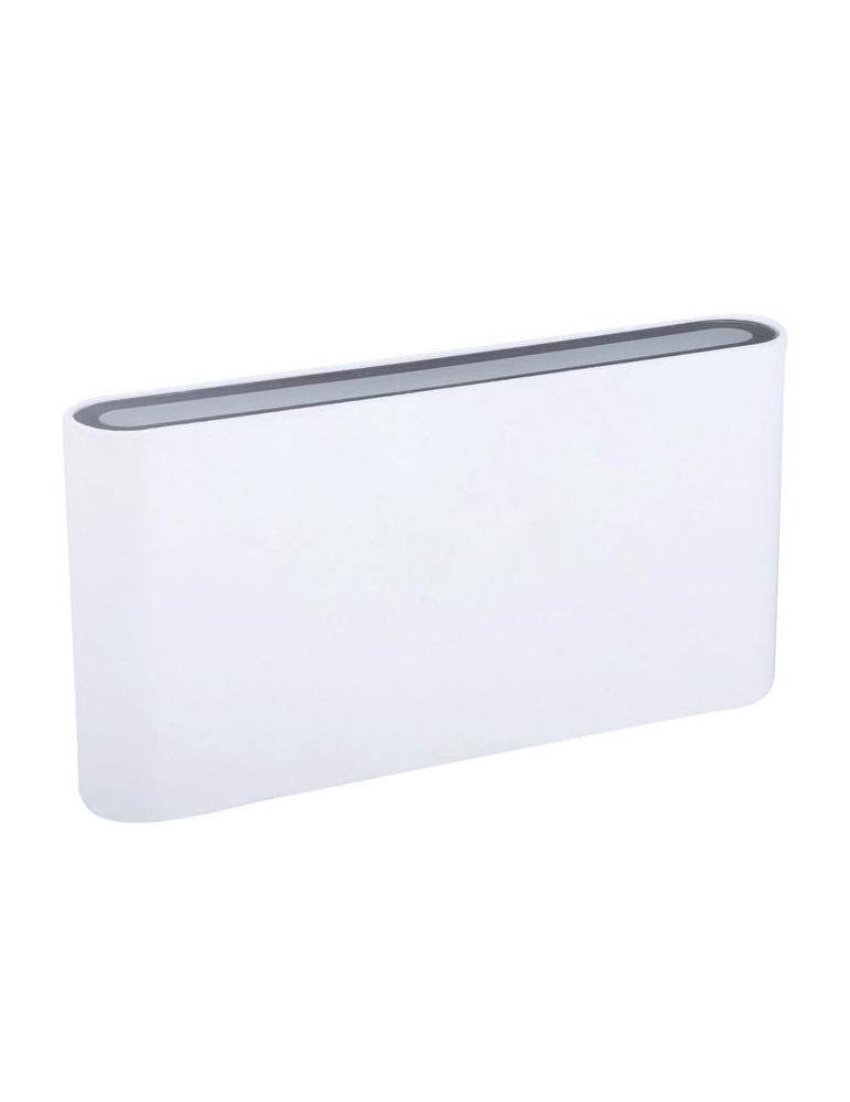 Applique LED Da Muro Rettangolare In Alluminio Bianco 2x6W Alicante Doppia Luce Shot BOT LIGHTING - ALICANTE10B