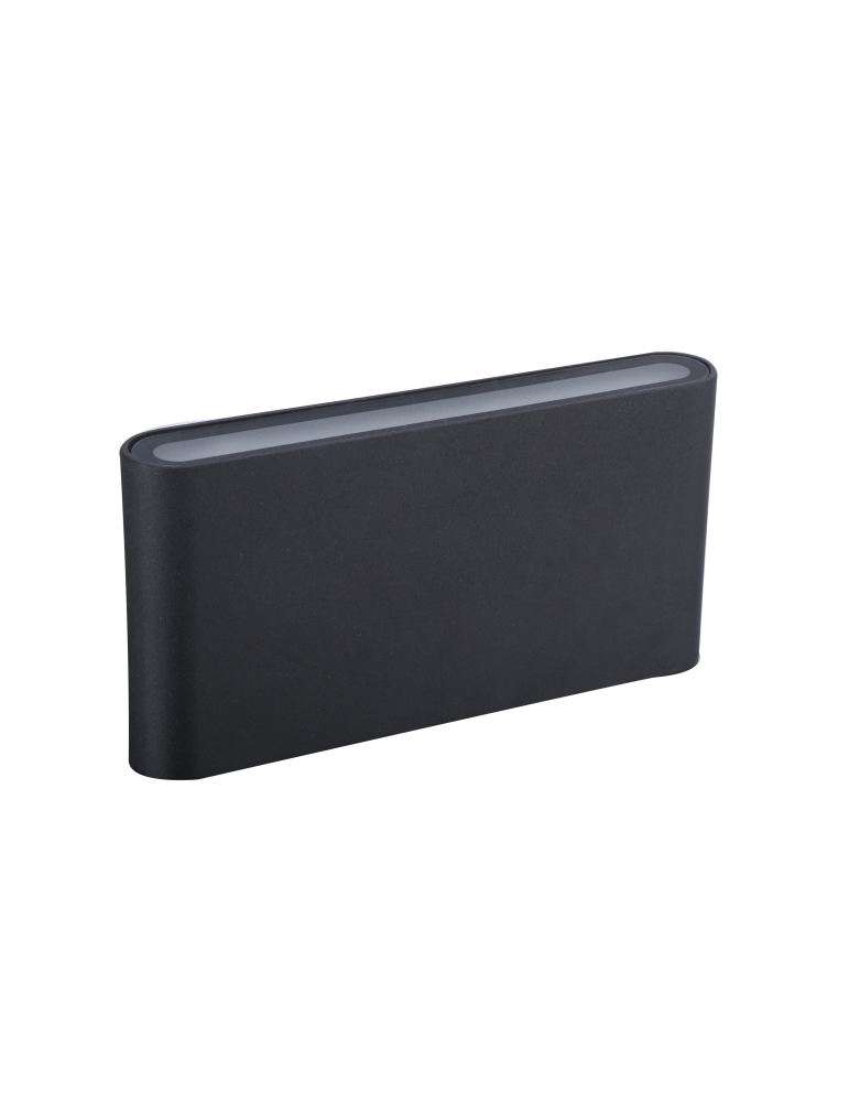 Applique LED Lampada Da Muro Rettangolare In Alluminio Antracite 2x6W Alicante Doppia Luce Shot BOT LIGHTING - ALICANTE10G