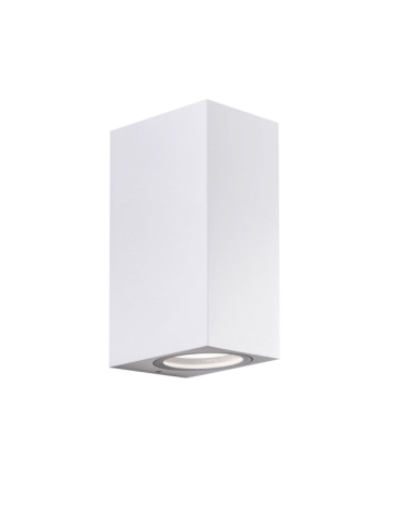 Applique LED Lampada Da Muro In Alluminio Bianco Toledo 2 Doppia Emissione GU10 Shot BOT LIGHTING - TOLEDO2B