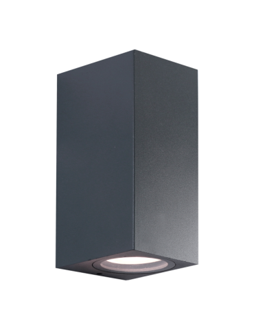 Applique LED Lampada Da Muro In Alluminio Antracite Toledo 2 Doppia Emissione GU10 Shot BOT LIGHTING - TOLEDO2G