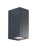 Applique LED Lampada Da Muro In Alluminio Antracite Toledo 2 Doppia Emissione GU10 Shot BOT LIGHTING - TOLEDO2G