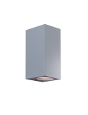 Applique LED Lampada Da Muro In Alluminio Grigio Marina Toledo 2 Doppia Emissione GU10 Shot BOT LIGHTING - TOLEDO2M