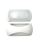 Plafoniera Applique Lampada Stagna Da Parete/Soffitto Ely Led Con Cover Luce Bianca 4000K 12W Bianco LAMPO - ELY12WBIBN