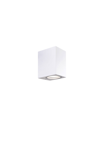Applique LED Lampada Da Muro In Alluminio Bianco Toledo 1 Fascio Singolo GU10 Shot BOT LIGHTING - TOLEDO1B