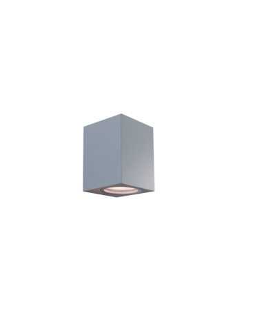 Applique LED Lampada Da Muro In Alluminio Grigio Marino Toledo 1 Fascio Singolo GU10 Shot BOT LIGHTING - TOLEDO1M