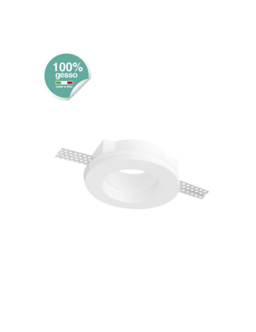 Faretto Ad Incasso Tondo In Gesso Per Soffitto Con Portalampada Per GU10 STONE - 9001