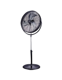 Ventilatore A Piantana Da Terra TURNADO 3 Velocità Metallico Nero Testa Reclinabile CFG - EV098