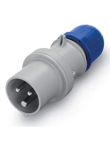 Spina Mobile Industriale Optima 3Poli 2P+T 16A IP44 Blu SCAME - 218.1636