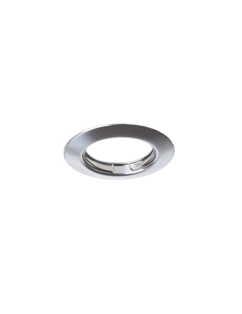 Faretto Ad Incasso Soffitto Tondo IP20 GU10 Fisso In Alluminio Cromo Lucido Con Portalampada STONE - 8005/CL