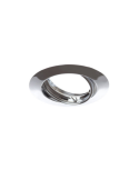 Faretto Ad Incasso Soffitto Tondo IP20 GU10 Orientabile In Alluminio Cromo Lucido Con Portalampada STONE - 8006/CL