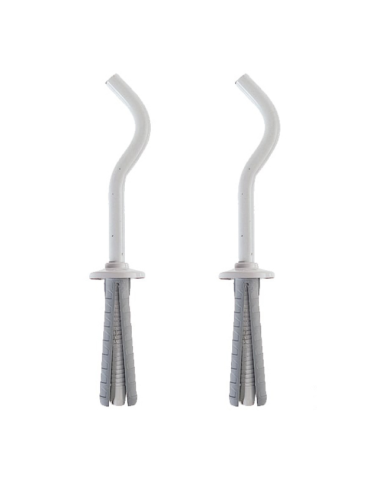 Mensole Per Radiatori In Ghisa E Acciaio Bianco TF 7/75 B 2Pz FISCHER - 501087