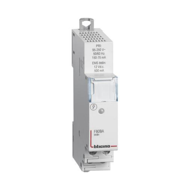 Alimentatore EMS BTDIN 230va.c/12Vd.c 500ma BTICINO - F80BA
