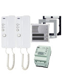 Kit Citofonico Citofono Bifamiliare Citoset V2 Pulsantiera Sinthesi Da Incasso URMET - 1150/302
