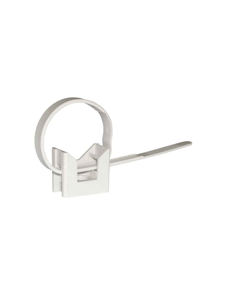 CT-CLIP Base Con Fascetta Per Il Fissaggio Tubi Protettivi Rigidi Plastica E Metallo 16 A 32mm Confezione 100 ELEMATIC - 565510
