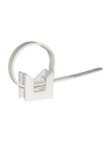 CT-CLIP Base Con Fascetta Per Il Fissaggio Tubi Protettivi Rigidi Plastica E Metallo 16 A 32mm Confezione 100 ELEMATIC - 565510