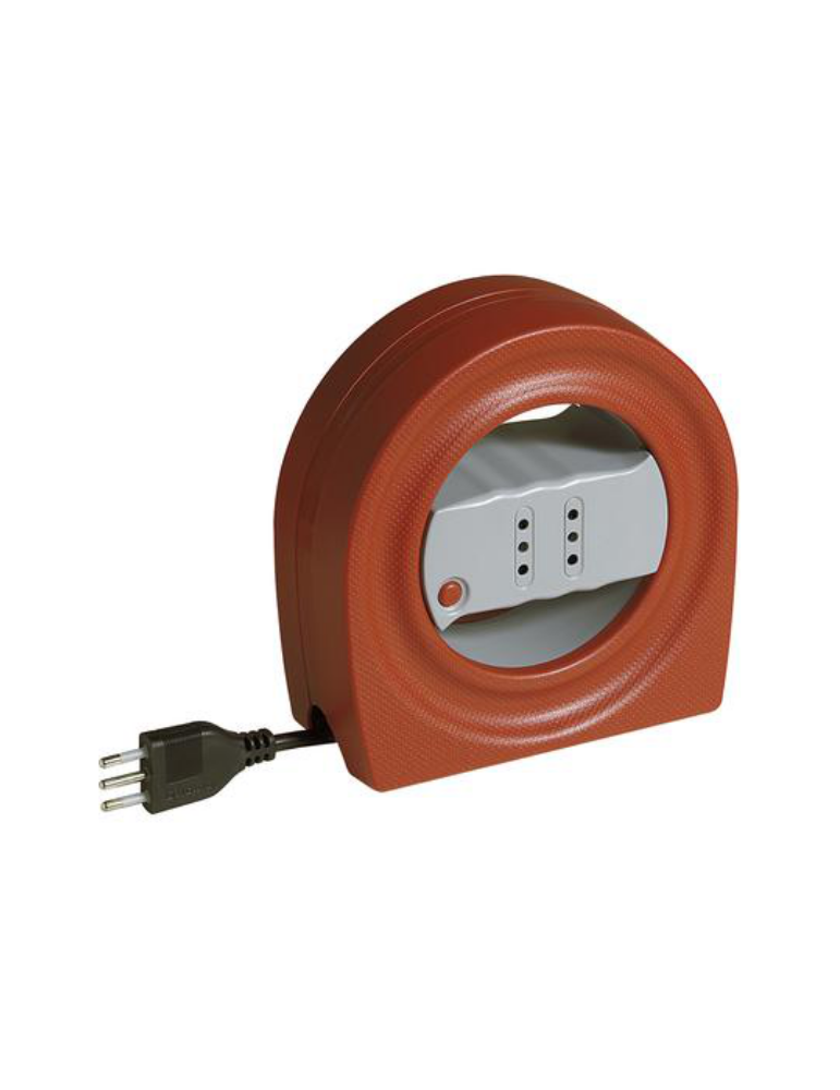 Prolunga Avvolgicavo GYRO 5m Con Protettore Termico E 2 Prese 10A BTICINO - S2722