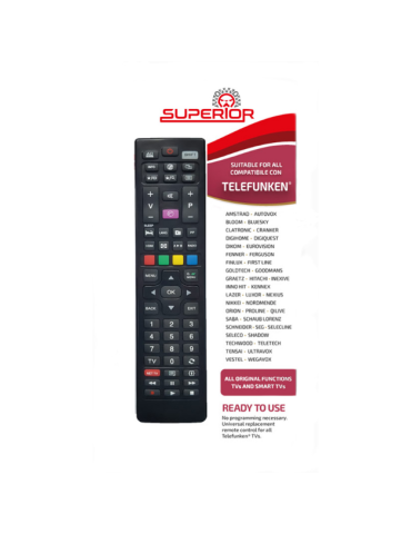 Telecomando Universale Per Smart TV TELEFUNKEN e Tutte Le Marche Vestel SUPERIOR ELECTRONICS - TRB018