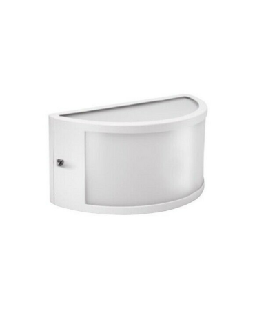 Applique Lampada Da Muro In Alluminio Bianco Segovia 1 E27 IP54 Shot BOT LIGHTING - SEGOVIA1E27B