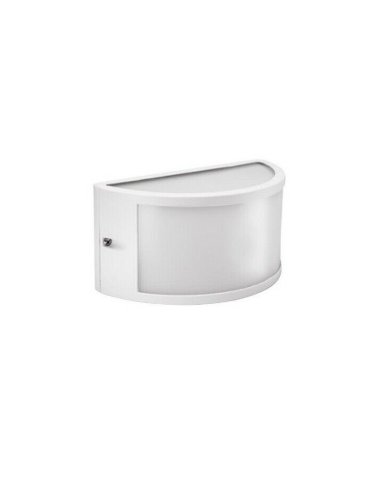 Applique Lampada Da Muro In Alluminio Bianco Segovia 1 E27 IP54 Shot BOT LIGHTING - SEGOVIA1E27B