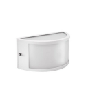 Applique Lampada Da Muro In Alluminio Bianco Segovia 1 E27 IP54 Shot BOT LIGHTING - SEGOVIA1E27B