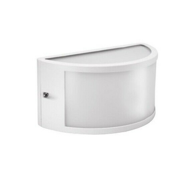 Applique Lampada Da Muro In Alluminio Bianco Segovia 1 E27 IP54 Shot BOT LIGHTING - SEGOVIA1E27B