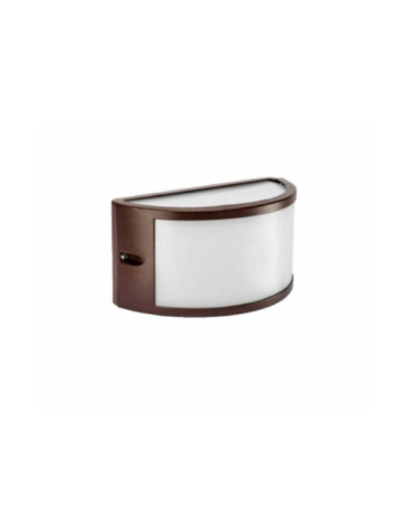 Applique Lampada Da Muro In Alluminio Corten Segovia 1 E27 IP54 Shot BOT LIGHTING - SEGOVIA1E27C