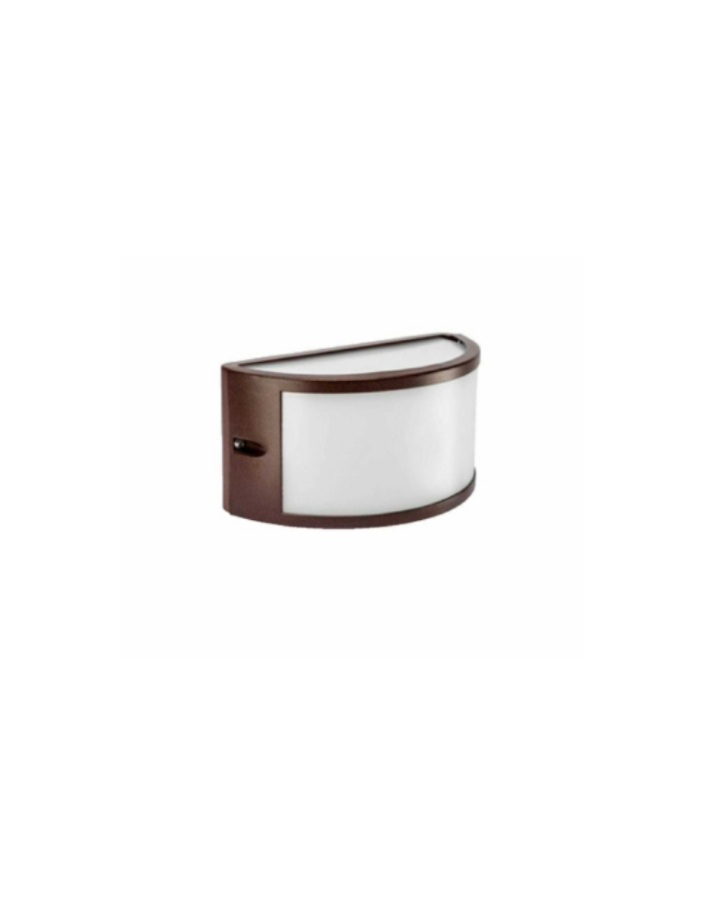 Applique Lampada Da Muro In Alluminio Corten Segovia 1 E27 IP54 Shot BOT LIGHTING - SEGOVIA1E27C