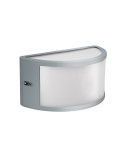 Applique Lampada Da Muro In Alluminio Grigio Marina Segovia 1 E27 IP54 Shot BOT LIGHTING - SEGOVIA1E27M
