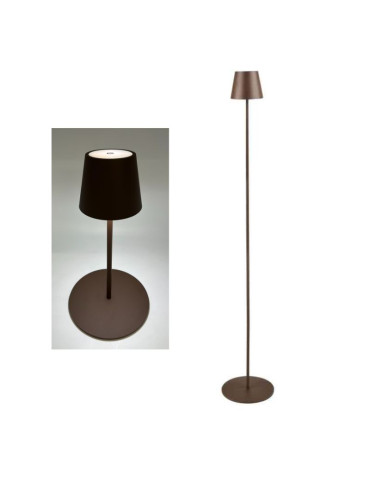 AUDREY Lampada Piantana Metallo Ricaricabile Marrone CFG - EL123