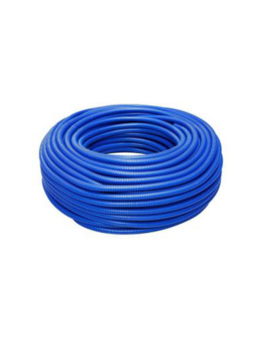 Tubo Flessibile Corrugato Per Impianti Elettrici Con Tirafili D.25 50M. Blu Pvc Serie Tieffe TUBIFOR - TF01025BT050