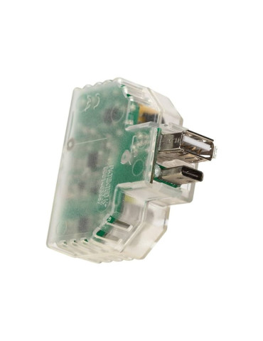 Alimentatore Usb A+C Da Incasso Con Attacco Keystone FANTON - 82893