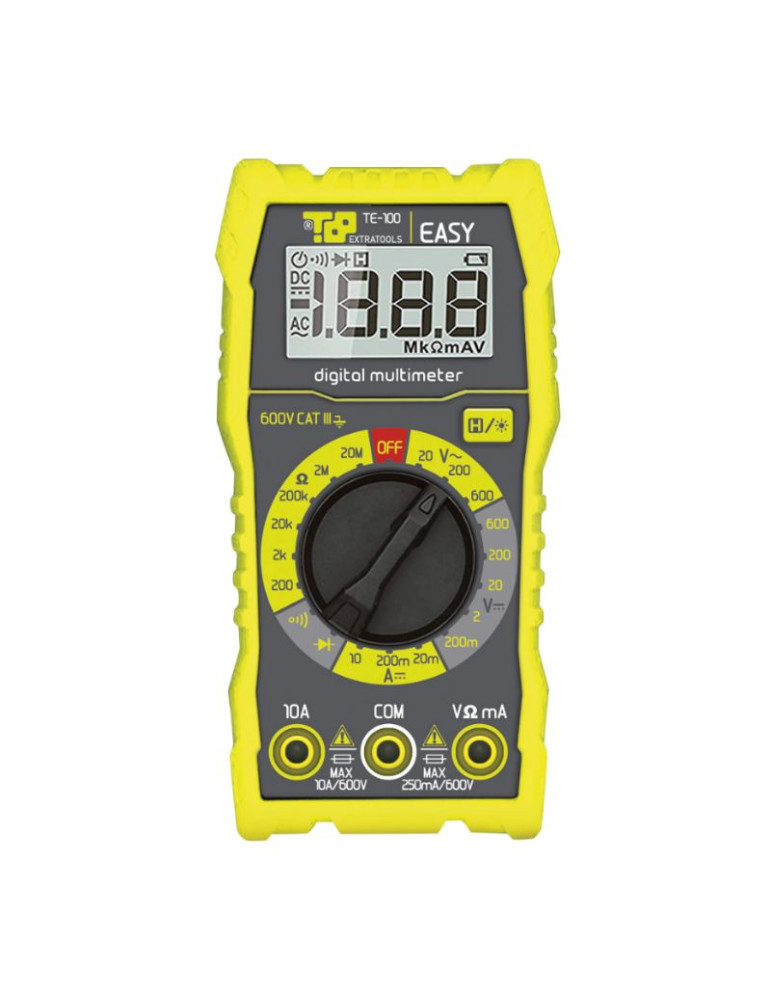 Multimetro Digitale Tascabile EASY By HT Con Display Retroilluminato ETELEC -  TE-100