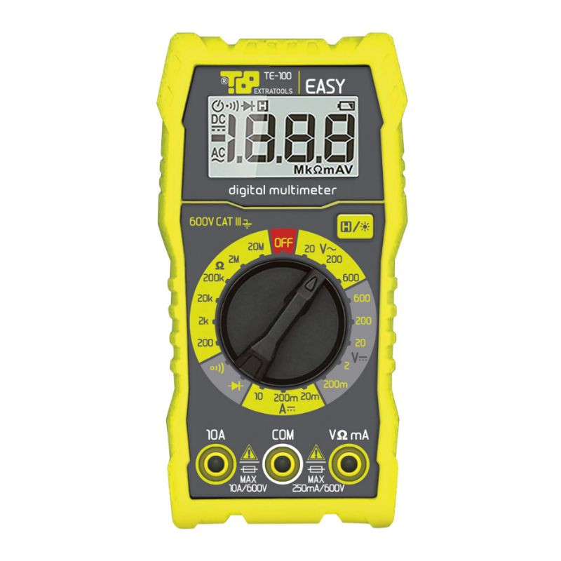 Multimetro Digitale Tascabile EASY By HT Con Display Retroilluminato ETELEC -  TE-100