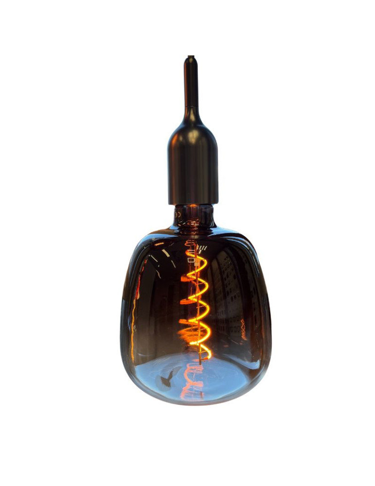 Lampada Decorativa Con Vetro Colorato Black-Trasparent E Filamento Led 4W DAYLIGHTITALIA - 700264.00A