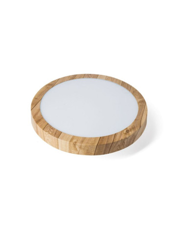 Plafoniera Circolare Dowlight Deco Effetto Legno 4000K ALVERLAMP - DLM2040SN