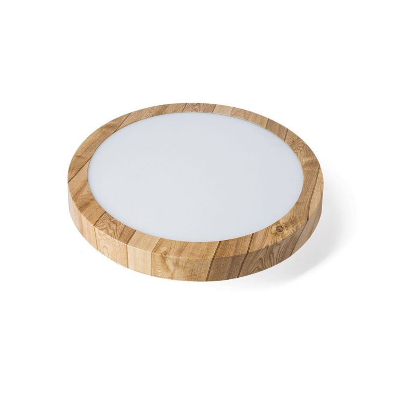 Plafoniera Circolare Dowlight Deco Effetto Legno 4000K ALVERLAMP - DLM2040SN