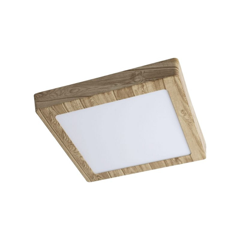 Plafoniera Quadrata Downlight Deco Effetto Legno 4000K ALVERLAMP - DLM2040SCN