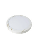 Plafoniera Circolare Dowlight Deco Effetto Marmo Bianco 4000K Tricolor ALVERLAMP - DLM2040SGW (DLM20SGW)
