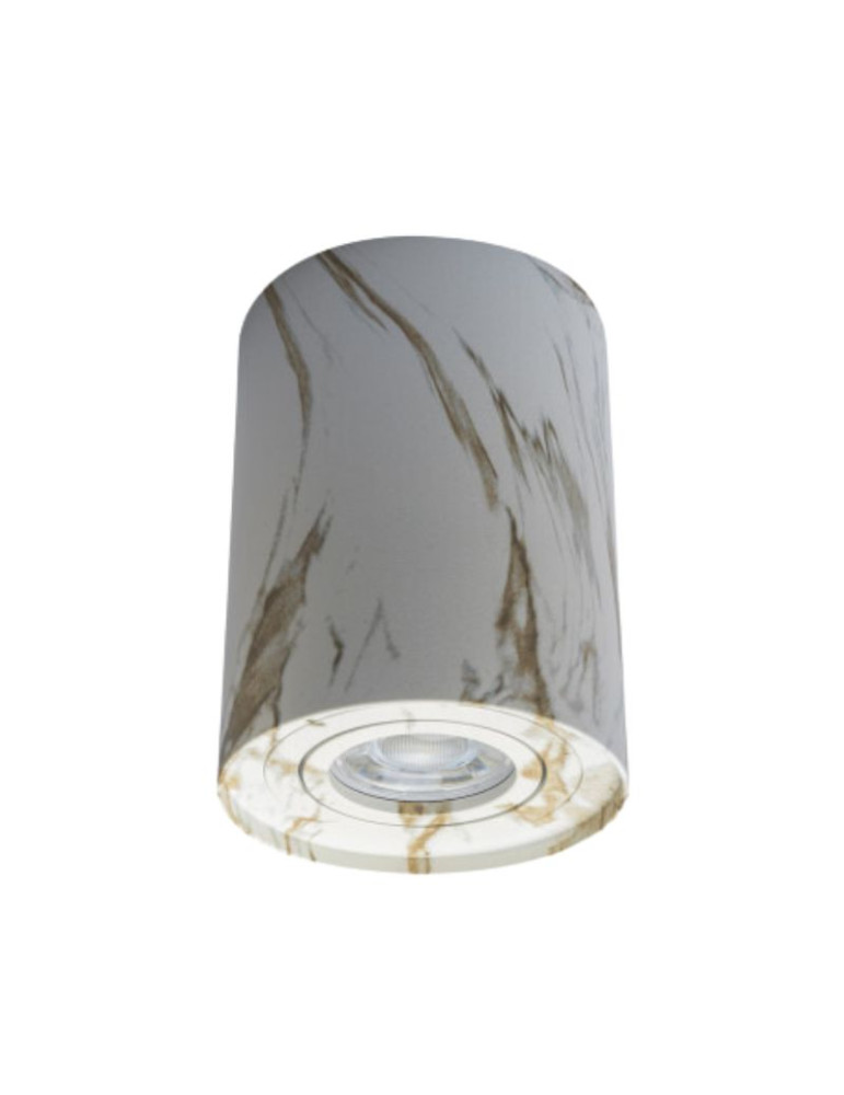 Applique Da Esterno Grock White Marmo BiancoAros Gu10 IP20 MiaLuz ALVERLAMP - LGB96SGW